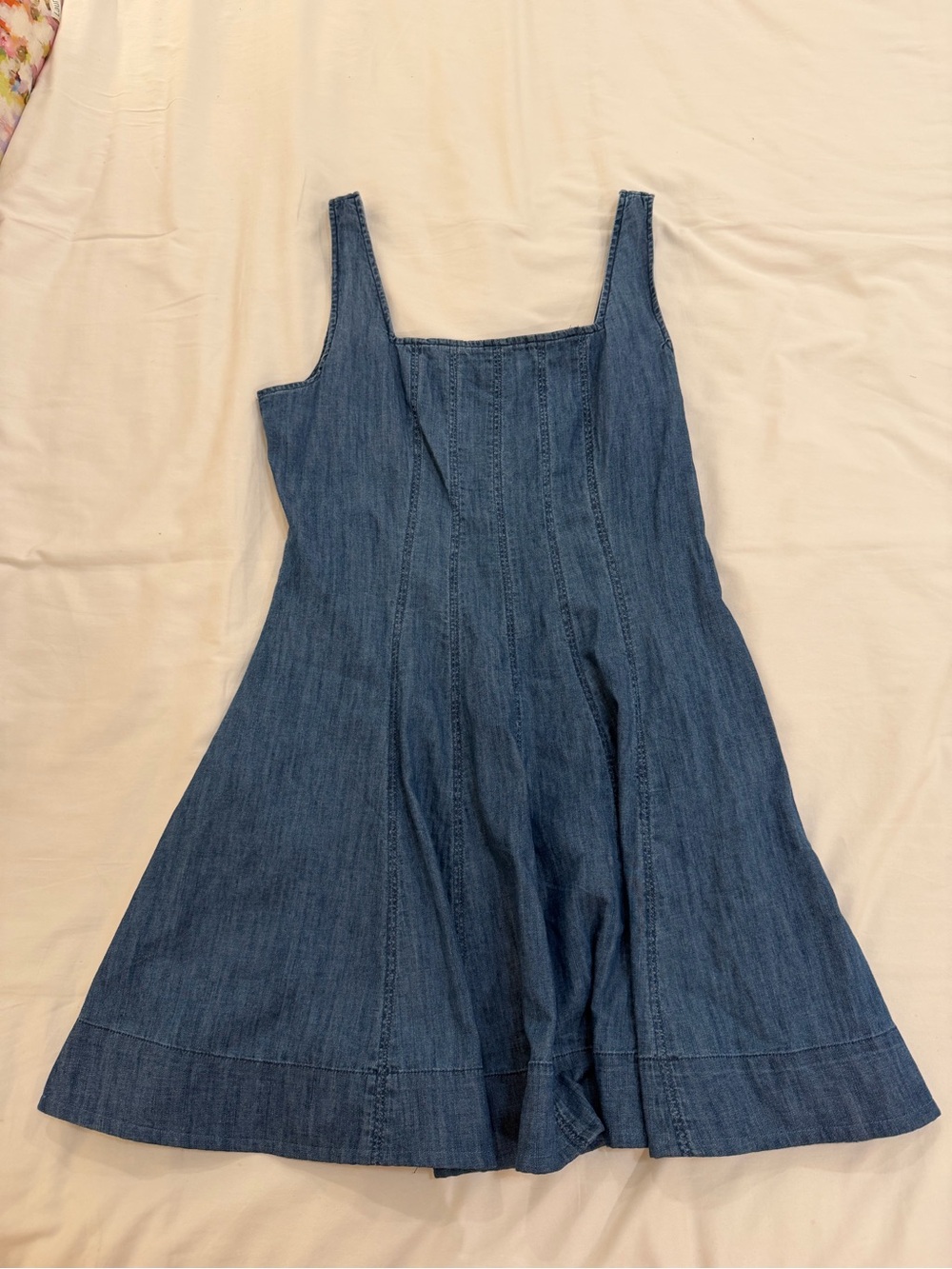 LOFT Light Blue Denim Sundress